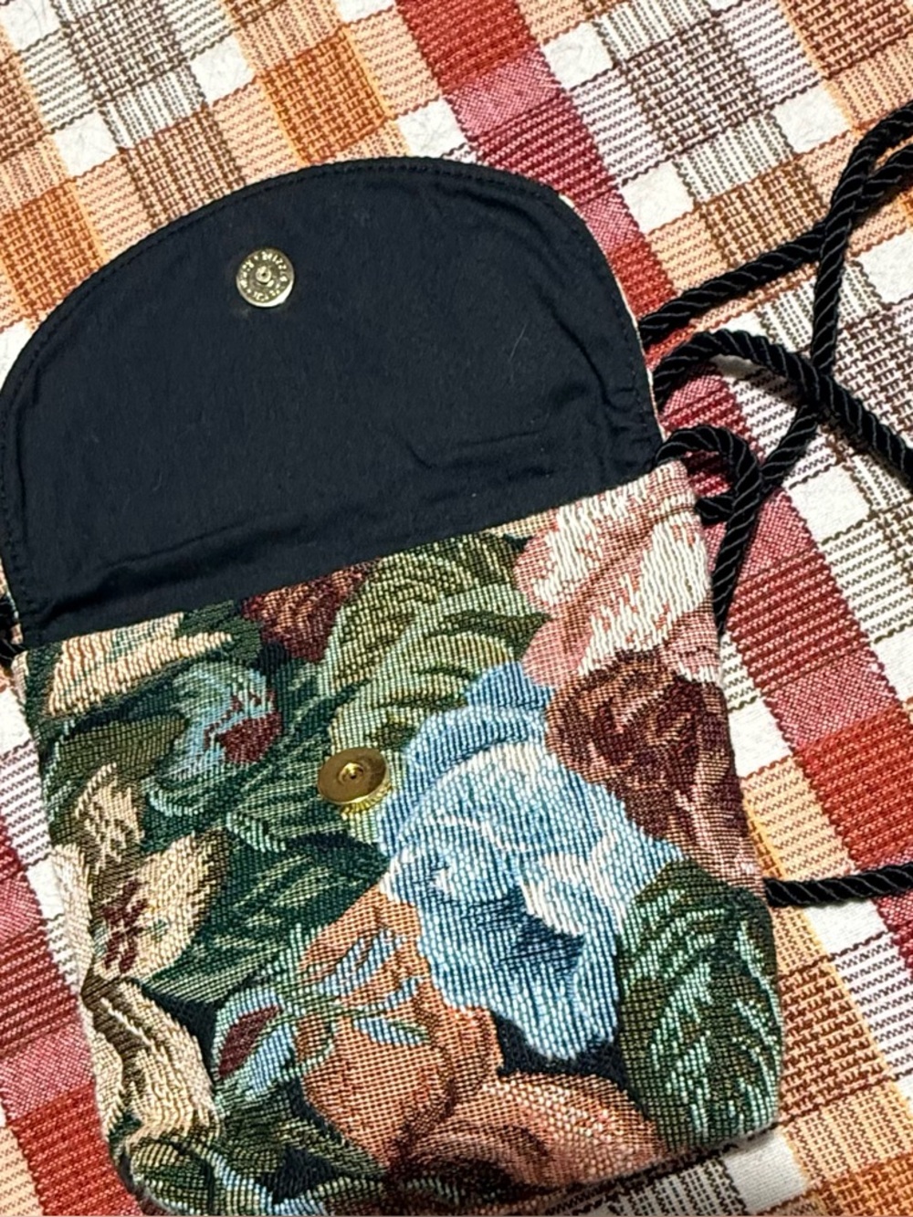 Vintage Mini Jacquard / Brocade Crossbody - Picture 5 of 6
